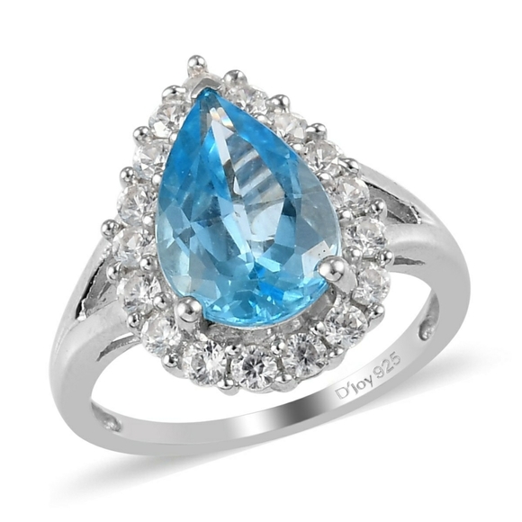PREMIUM BLUE TOPAZ RING - Picture 3 of 8